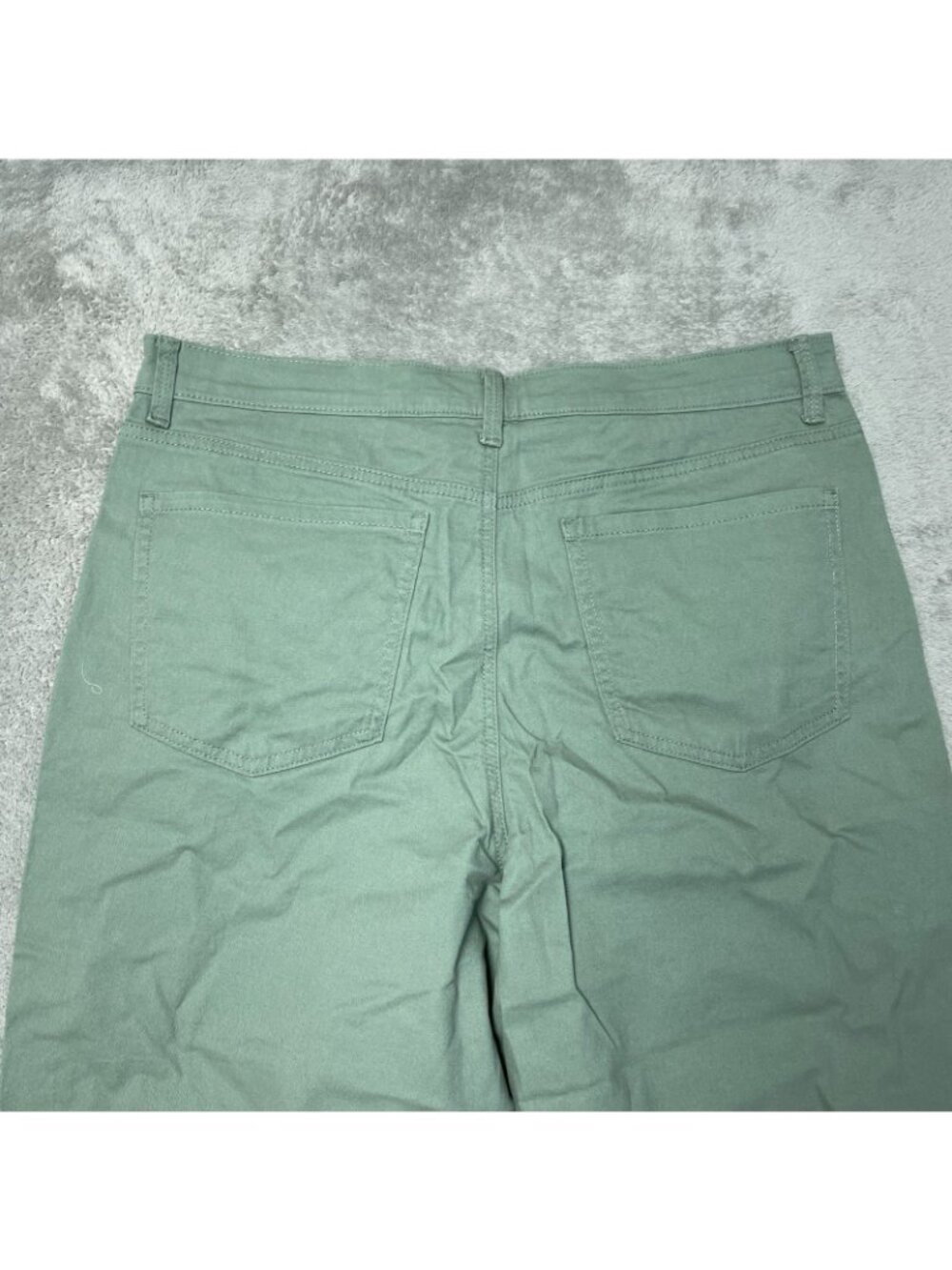 NWT Gloria Vanderbilt Women's 14 Green Amanda Cloud Twill Capri Pants C0563 - Picture 13 of 14